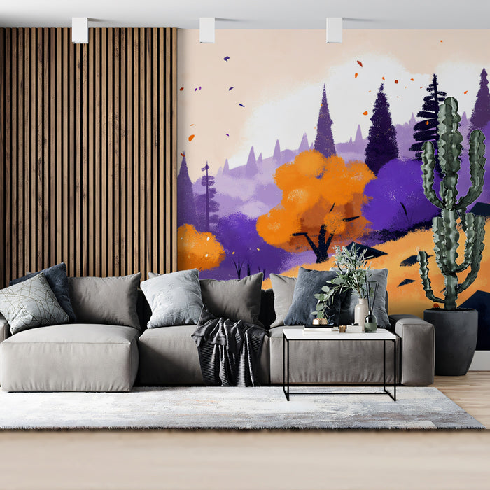 Enchanted Forest Mural Wallpaper | Ambra, Ametista e Indaco
