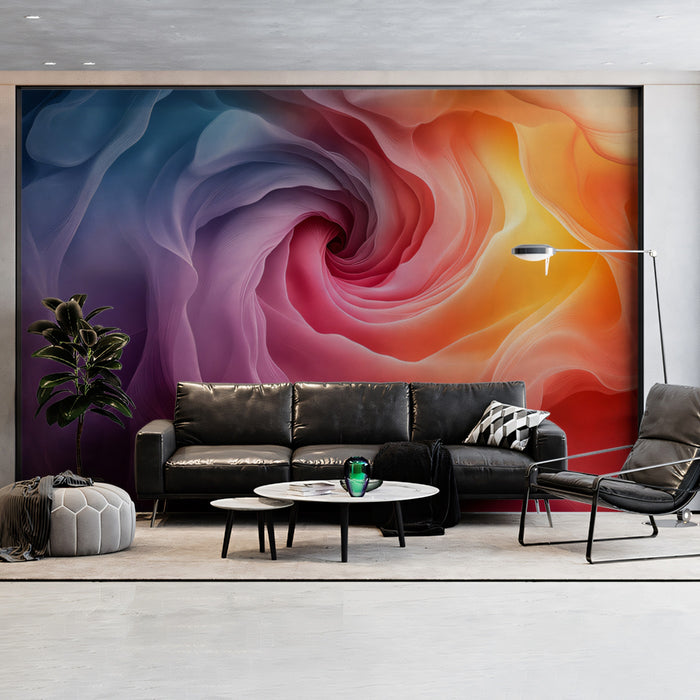 Abstract Swirl Mural Wallpaper