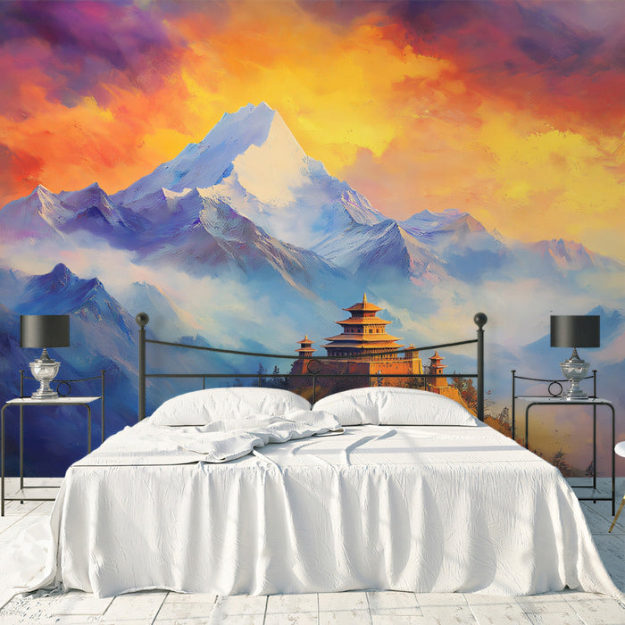 Mystic Mountain Retreat Mural Wallpaper