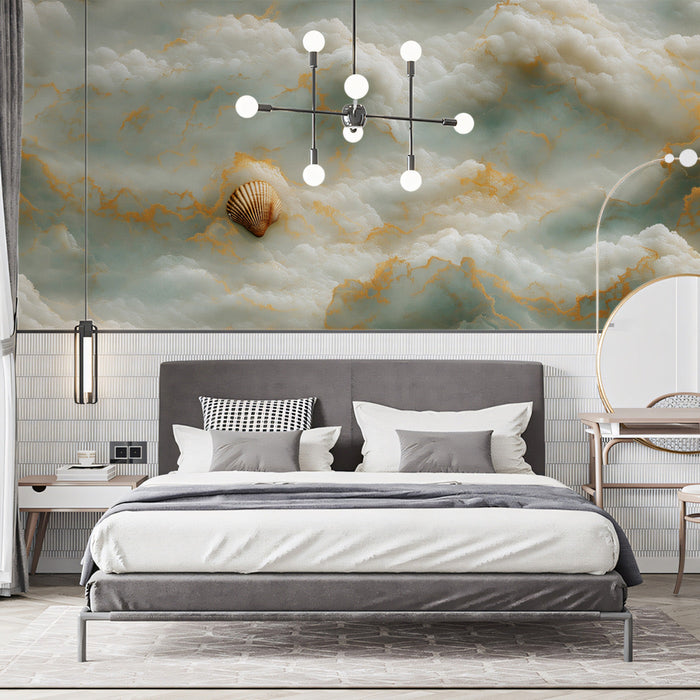 Cloud - Shell Serenity Mural Wallpaper