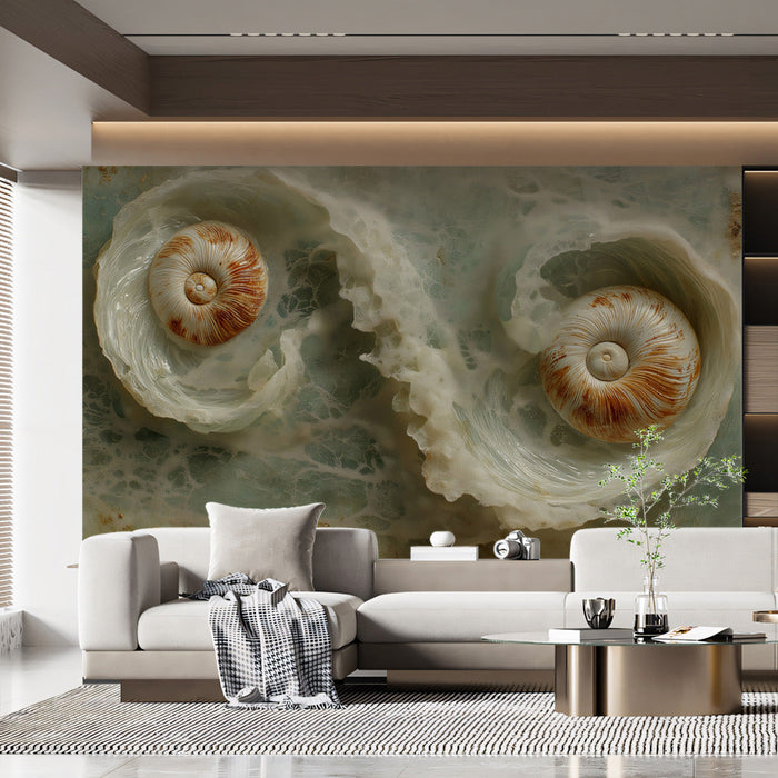 Nautilus Reverie Mural Wallpaper