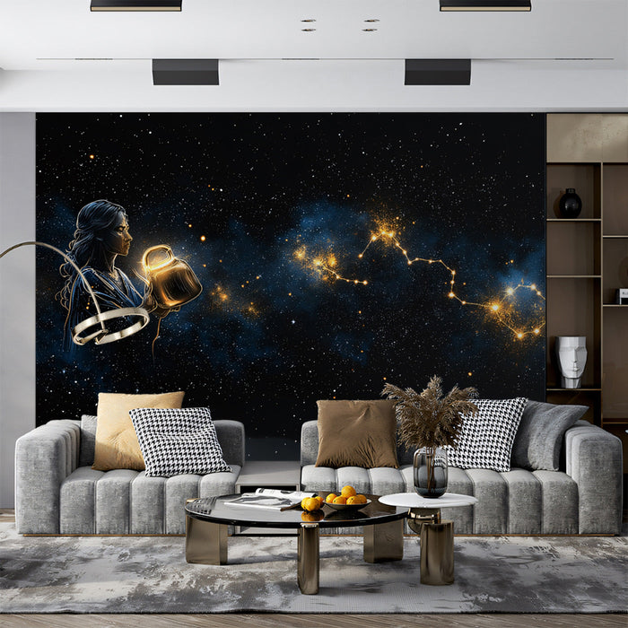 Celestial Pour Mural Wallpaper