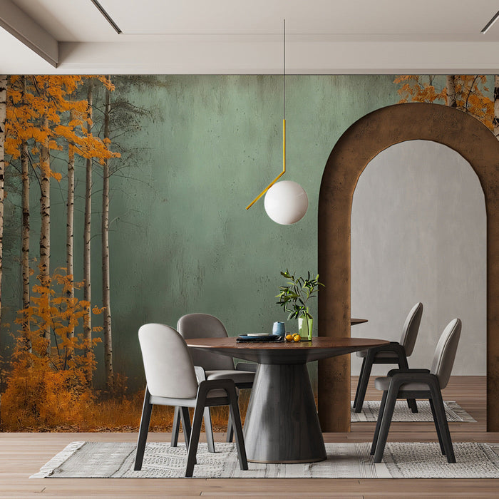 Autumn Aspen Allure Mural Wallpaper