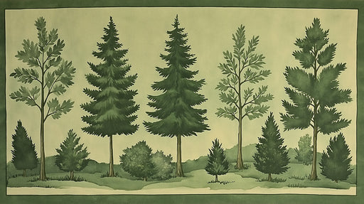 Pine Forest Serenity Mural Wallpaper