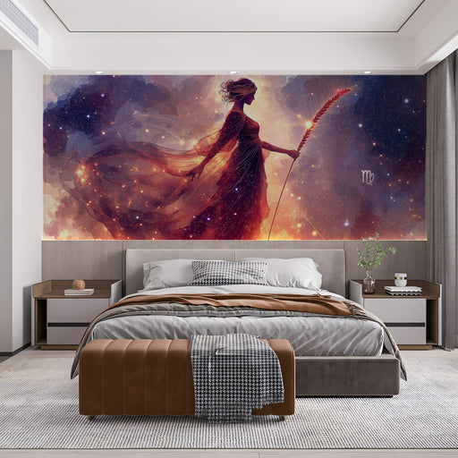 Zodiac - Inspired Goddess Mural Wallpaper