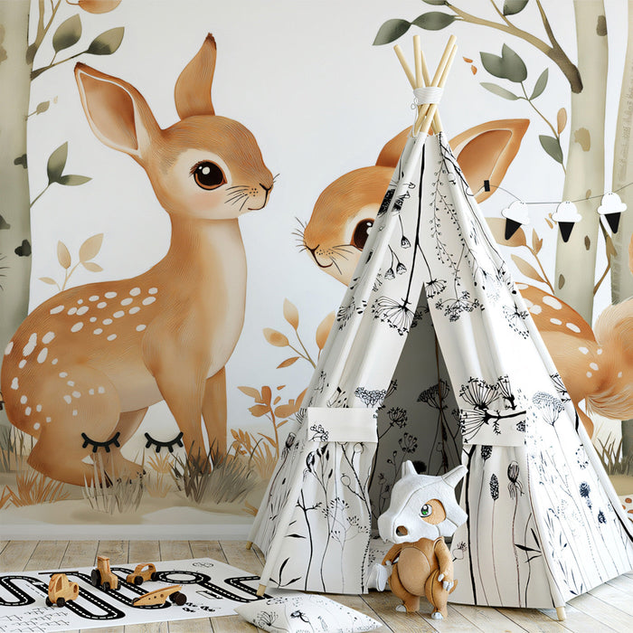 Enchanted Forest Tales Mural Wallpaper