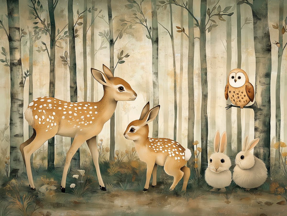 Enchanted Forest Tales Mural Wallpaper