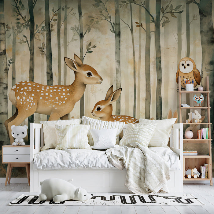 Enchanted Forest Tales Mural Wallpaper