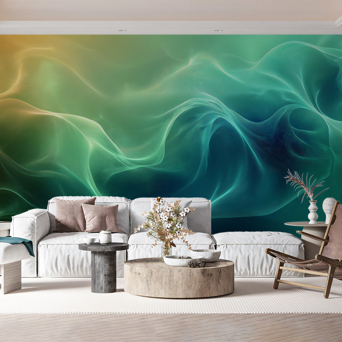 Aurora - Inspired Abstract Mural Wallpaper