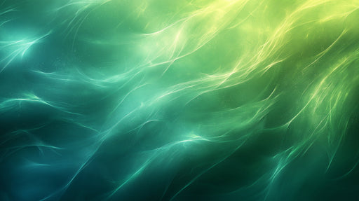 Green Abstract Mural Wallpaper | Green, White, Black, and Grey with Flowing Elements