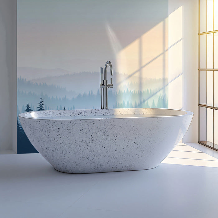 Scenic Landscape Mural in Home Office | Modern and nature design