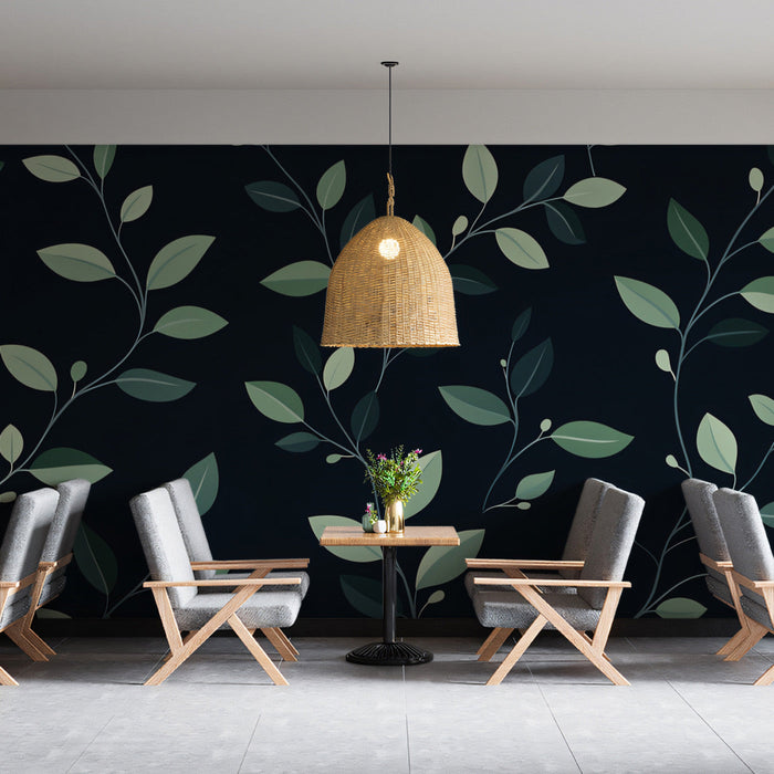 Dark - Modern and rustic Mural in Lounge Area