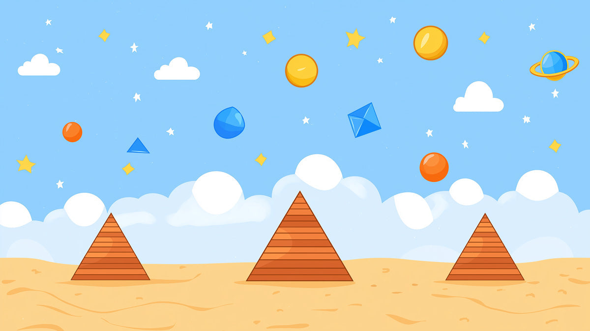 Children¡¯s Space Pyramid Mural Wallpaper | Playful Kids