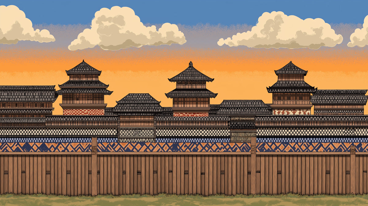 Traditional Arch Architecture Mural Wallpaper | Cultural Heritage Decoration