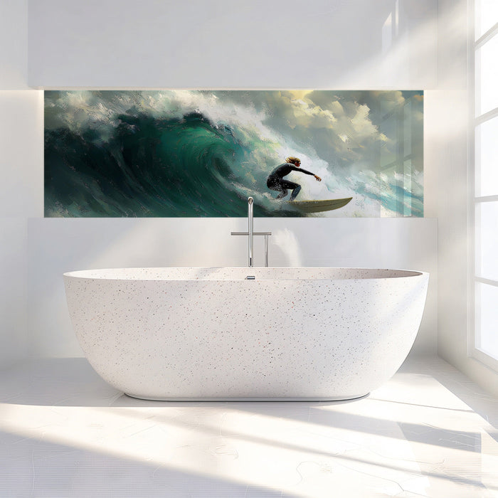 Surfing Wave Dynamic Mural Wallpaper Decoration