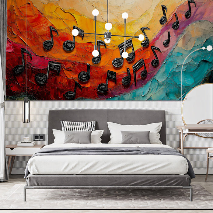 Mysterious Glowing Orb Mural Wallpaper | Dynamic Abstract Radiance