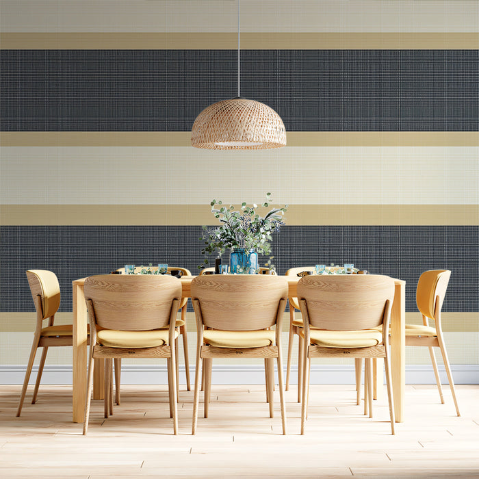 Minimalist Striped Pattern Mural Wallpaper | Modern Geometric Design in Neutral Tones