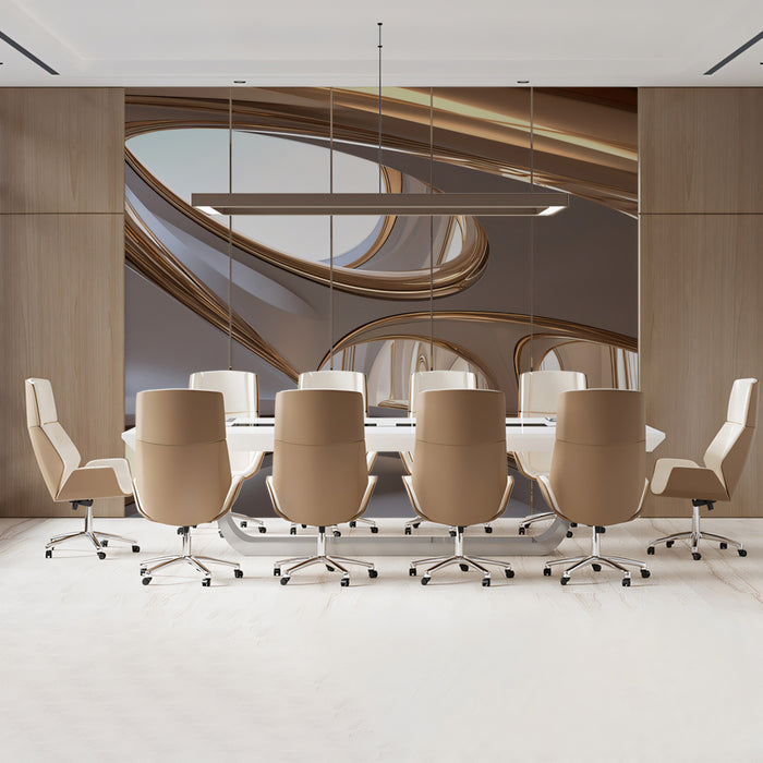Abstract Golden Arches Wallpaper | Futuristic Architectural Design