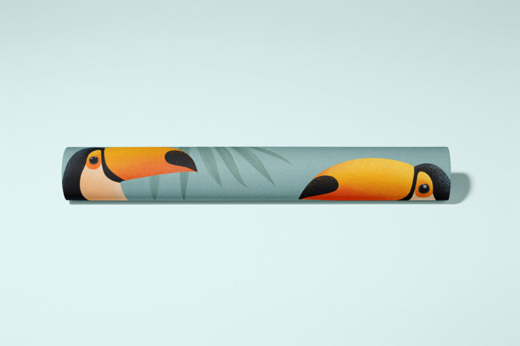 Affresco Murale di Tucano Capriccioso | Uccelli Tropicali Moderni