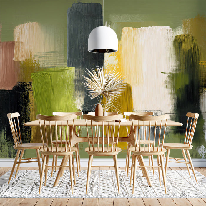 Abstract Vertical Mural Wallpaper | Modern Landscape Texture