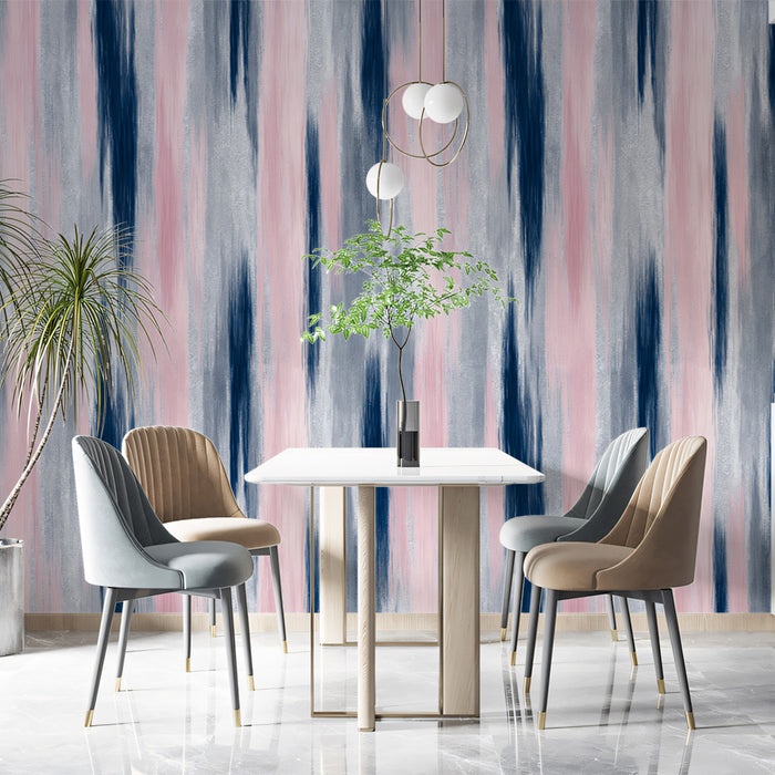 Modern Abstract Mural Wallpaper | Fluid Vertical Texture