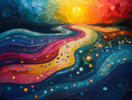 Abstract Wave Mural Wallpaper in Living Room | Various Colors (Blue, Green, Yellow, etc.) of Wave