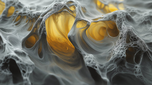 Black and Gold Marble-like Mural Wallpaper in Office | Black, Gold of Marble-like