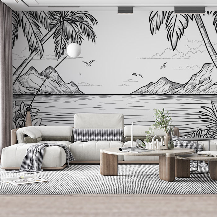 Black and White Beach| Black, White Black and Beach