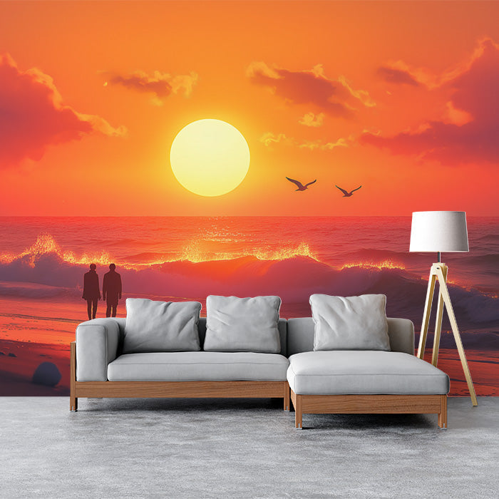 Sunrise with Silhouettes| Various Colors (Orange, Red, etc.) of Sunrise