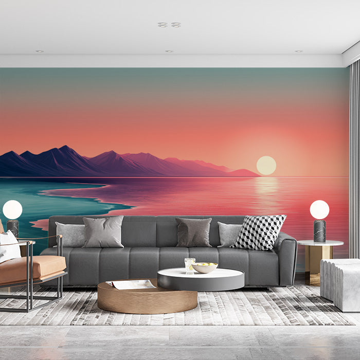 Coastal Sunrise and Mountains| Various Colors (Orange, Blue, Green, etc.) of Coastal Sunrise