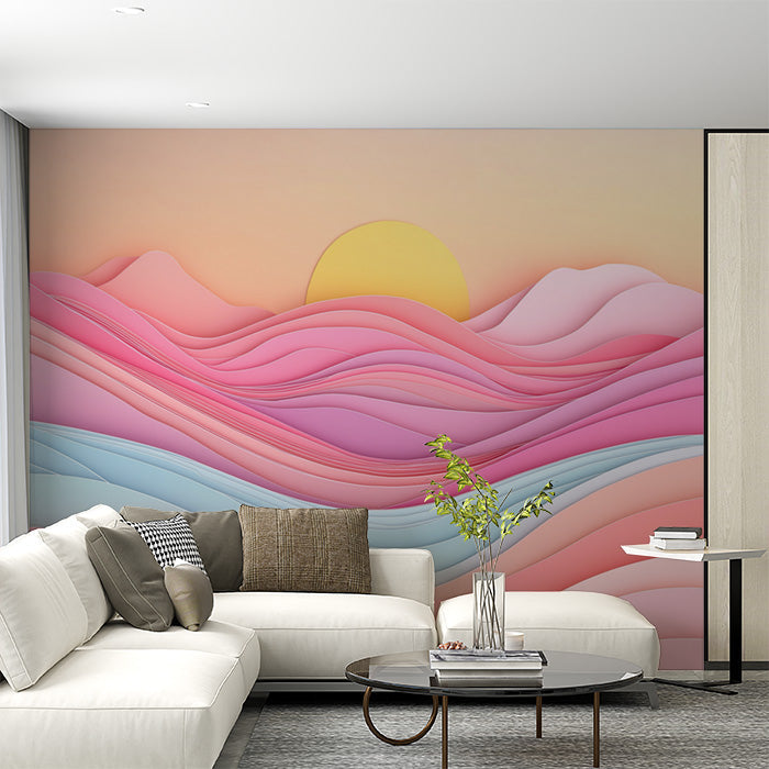 Sunset and Waves| Various Colors (Pink, Orange, etc.) of Sunset and Waves