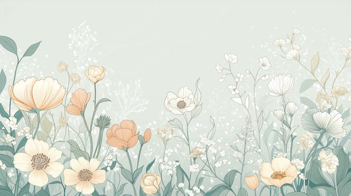 Floral Wallpaper in Bedroom | Various Colors (Pink, Yellow, etc.) of Flowers