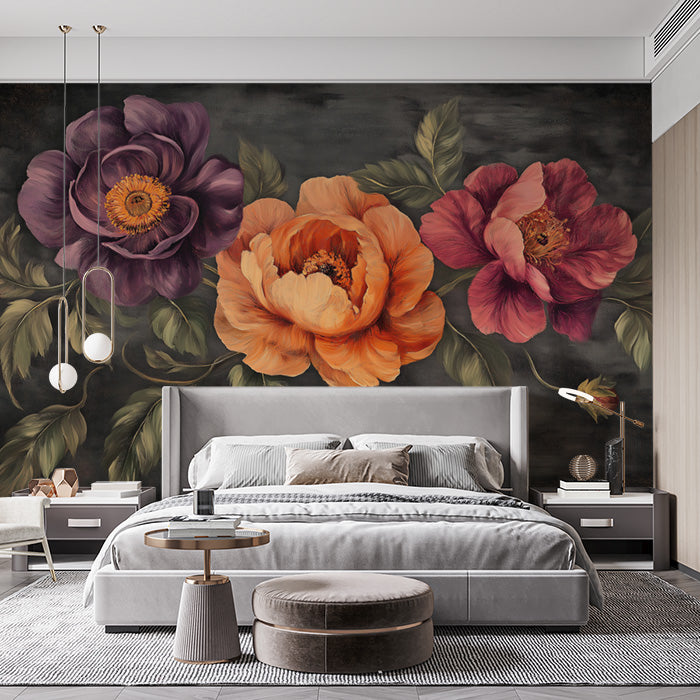 Large Floral | Various Colors (Purple, Orange, etc.) of Large Flowers