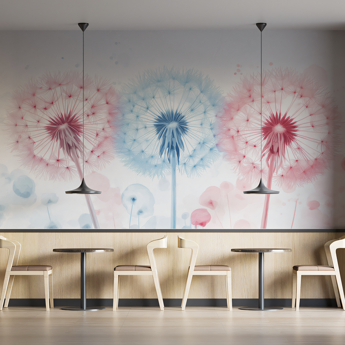 Pastel - Colored Dandelion Wallpaper in Caf¨¦