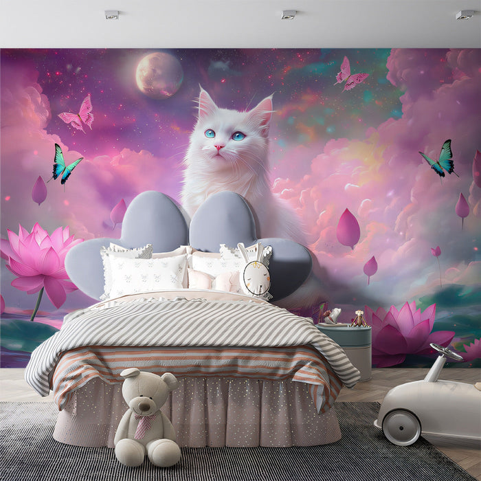 Magical Cat Mural Wallpaper
