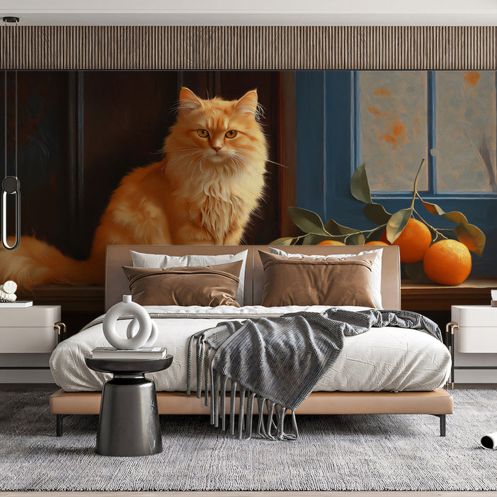 Kitchen - scene Cat Mural Wallpaper