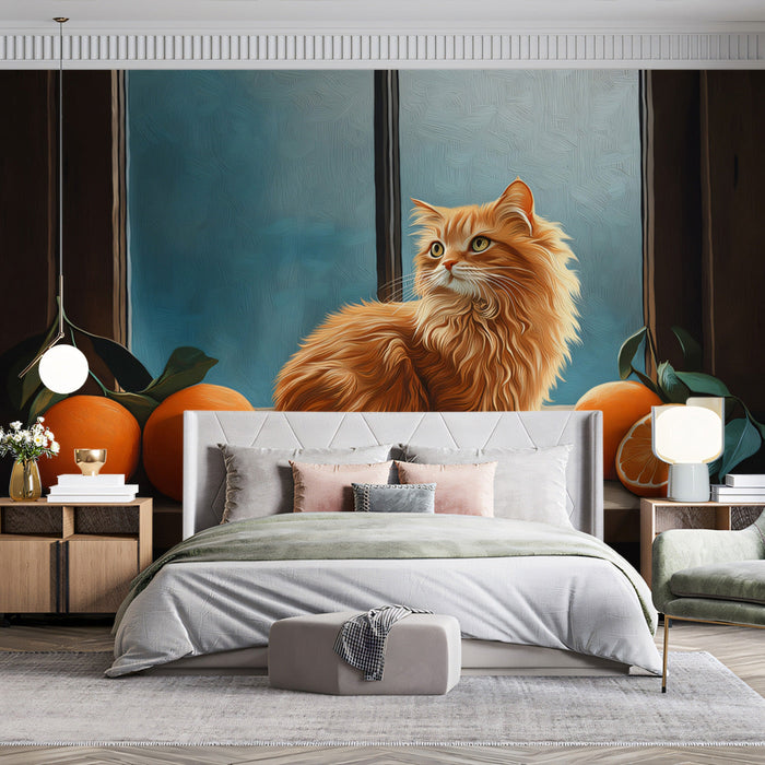 Kitchen - scene Cat Mural Wallpaper