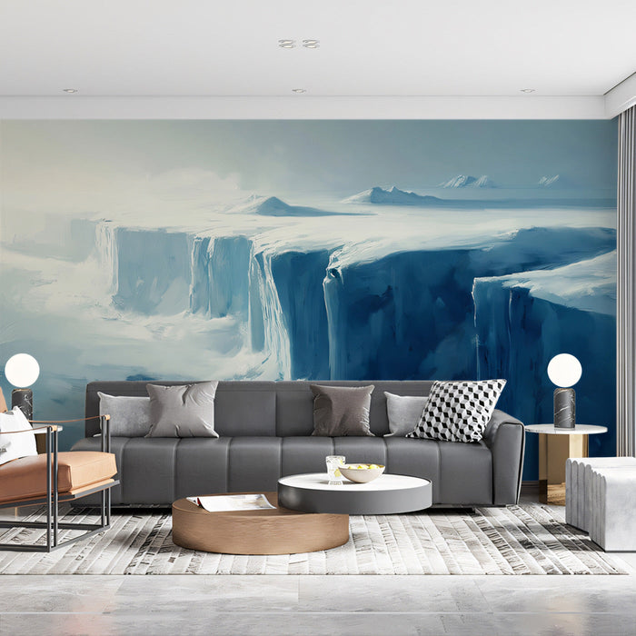 Misty Mountain Mural Wallpaper