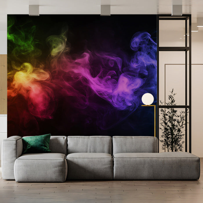 Abstract Smoke - inspired Mural Wallpaper