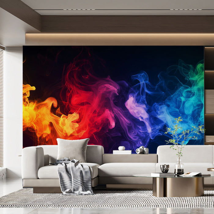 Abstract Smoke - inspired Mural Wallpaper