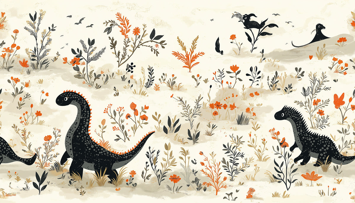 Dino - Floral Fantasy Mural Wallpaper