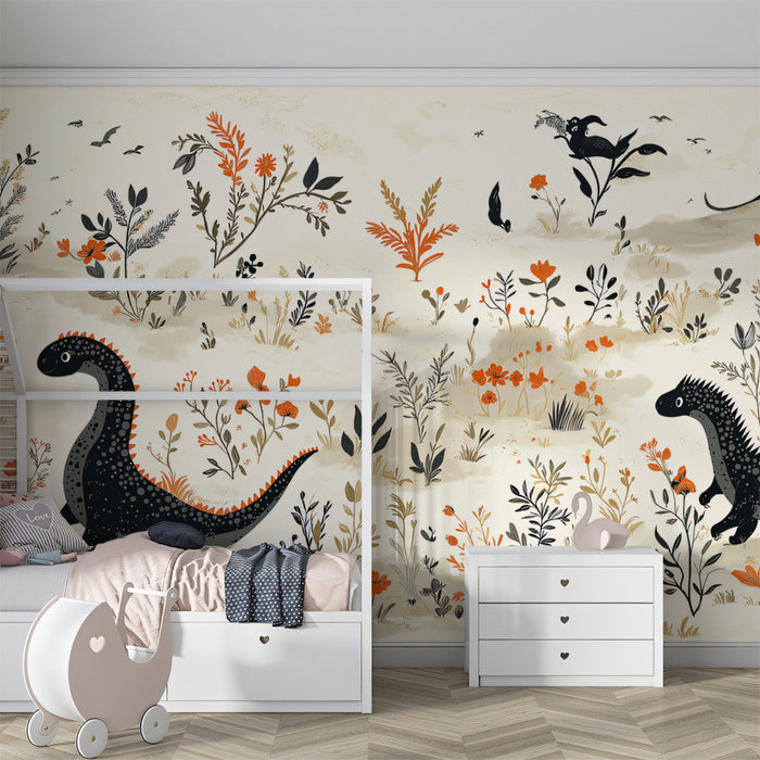 Dino - Floral Fantasy Mural Wallpaper