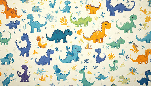 Dino - filled Dreamscape Mural Wallpaper