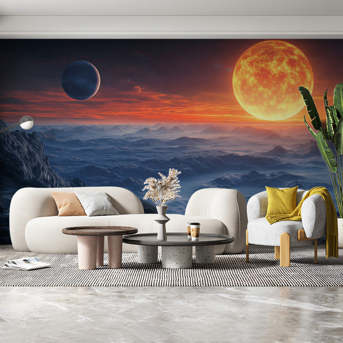Cosmic Landscape Mural Wallpaper