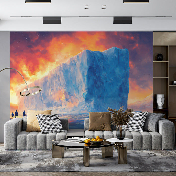 Iceberg at Dusk Mural Wallpaper