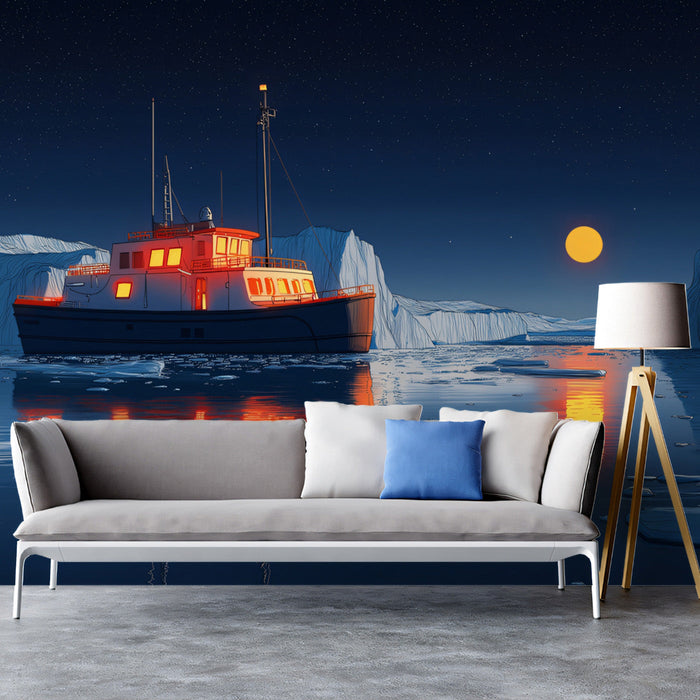 Arctic Vessel Mural Wallpaper
