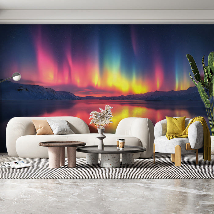Arctic Aurora Mural Wallpaper