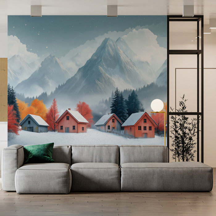 Mountain Church Majesty Mural Wallpaper