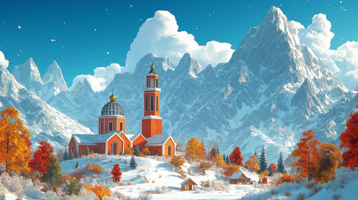 Forest Igloo Retreat Mural Wallpaper