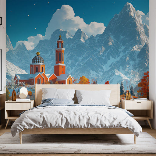 Forest Igloo Retreat Mural Wallpaper